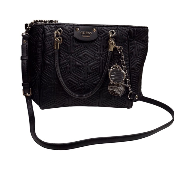 Guess Handbags - Guess G Cube Abbey Geometric quilted Satchel Shoulder Bag. NWT